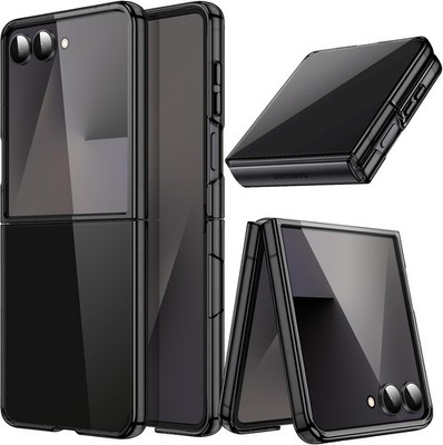 Case for Samsung Galaxy Z Flip 7 2025, Crystal Transparent Hard PC Shell Cover