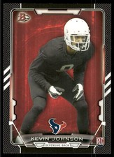2015 Bowman Kevin Johnson Rookie Black #5 Houston Texans