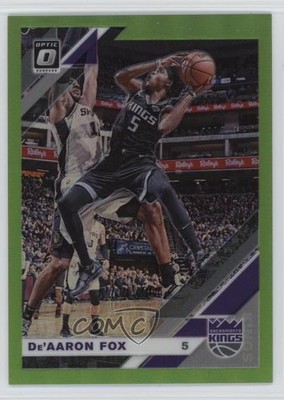 2019-20 Panini Donruss Optic Lime Green Prizm 48/149 De'Aaron Fox #57 1s6p