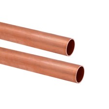 2 Pcs 3/8 OD 12 inch Copper Pipe 0.5mm Wall Thickness Round Tube for Plumbing