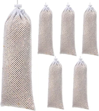 6 Pieces Finch Sock Feeder Thistle Socks Bird Feeder Instant Seed Sack for Outdo