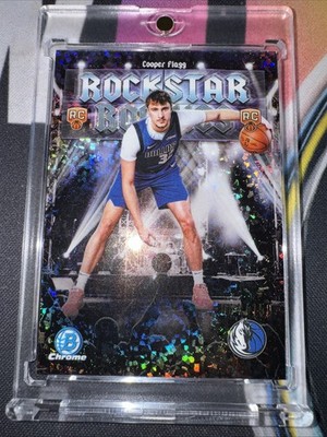 COOPER FLAGG 2025 BOWMAN CHROME ROCKSTAR ROOKIES MINI DIAMOND REFRACTOR RC /150