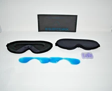 Icepac 3D Contoured Sleep Mask for Side Sleepers – Light Blocking, Adjustable, S