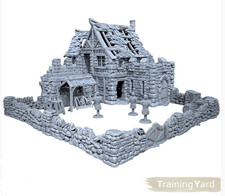 Ruined Training Yard - Fantasy Wargaming Terrain 28mm - Mordheim, Frostgrave etc