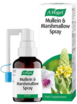 A. Vogel, Mullein & Marshmallow Spray 30ml BBE 05/2030