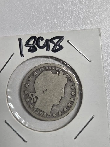 1898 Barber Quarter V-VF