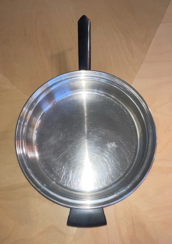 Amway Queen 10.5” Skillet Pan Multi-Ply 18/8 Stainless Steel Kitchen VTG Nice - Picture 1 of 8