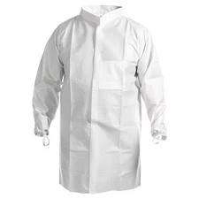 Kimtech 47657 Kimtech A7 Lab Coat, Sms, Snaps Closure, White, 6Xl, 30 Pk