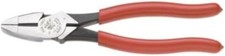 Klein Tools HD213-9NE Lineman's Pliers, Made in USA, Heavy 9-Inch, Light Red