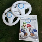 Mario Kart Wii (Nintendo, 2008) w/2 Steering Wheels Bundle Tested Working