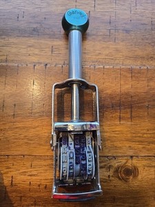 Vintage Garvey King Size S-45 Grocery Store Stocker Price Stamper with Ink Pad