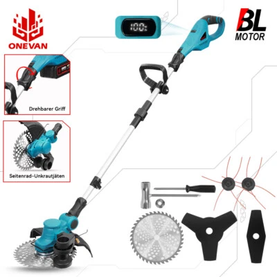 ONEVAN 9Zoll für Makita Akku Rasentrimmer Grasschneider Freischneider Motorsense