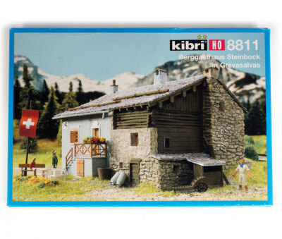 KIBRI 8811 HO H0 KIT Rest House ''Steinbock'' , Auberge de Montagne Berggasthouse