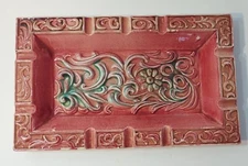 MCM ORIGINAL DEE DEE IMPORTS ASHTRAY JAPAN SCULPTURED ABSTRACT FLORAL DESIGN