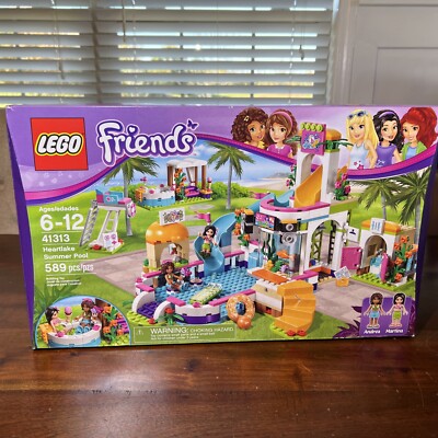 Lego Friends 41313 Retired Heartlake Summer Pool Set 589 Pieces