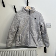Brand New With Tags New Balance Grey Puffa Fleece Coat Jacket Women’s Large