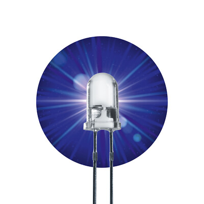 20x LED Leuchtdiode 3mm blau blinkend blue flashing blaue Dioden rund LUMETHEUS