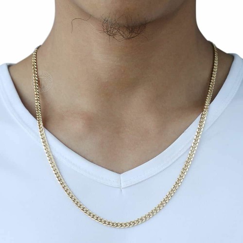 50cm 60cm Men's Cuban Link Chain 