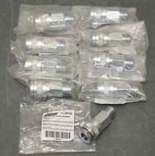 (9) Speedaire Quick Connect Hose Coupling 30E720, 1/4" Body, 3/8" MNPT, Poppet