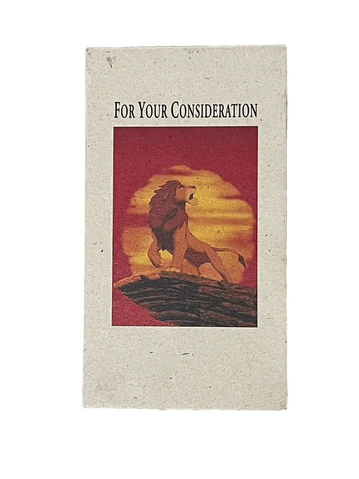 Disney Lion King VHS Tape FYC 1995 Screener Awards Animation RARE  - Image 3 of 4