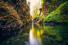 Landscape waterfall river Custom Gaming Mat Desk