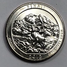 2012 D -  Denali National Park ATB Quarter Dollar Coin