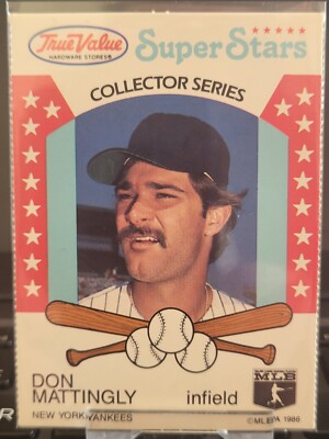 Don Mattingly New York Yankees True Value Hardware Super Stars 1986 Karte