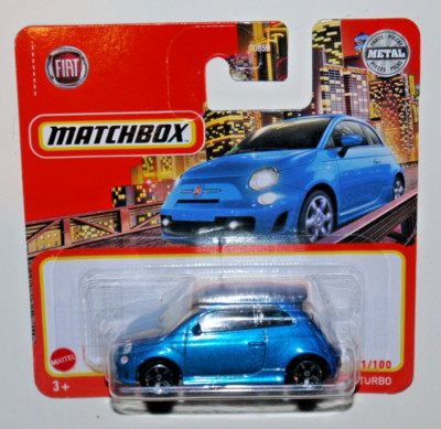 Matchbox MBX 11/100 - 2019 FIAT 500 TURBO - BLAU METALLIC