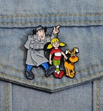 INSPECTOR GADGET RETRO 80s KIDS TV PIN BADGE 
