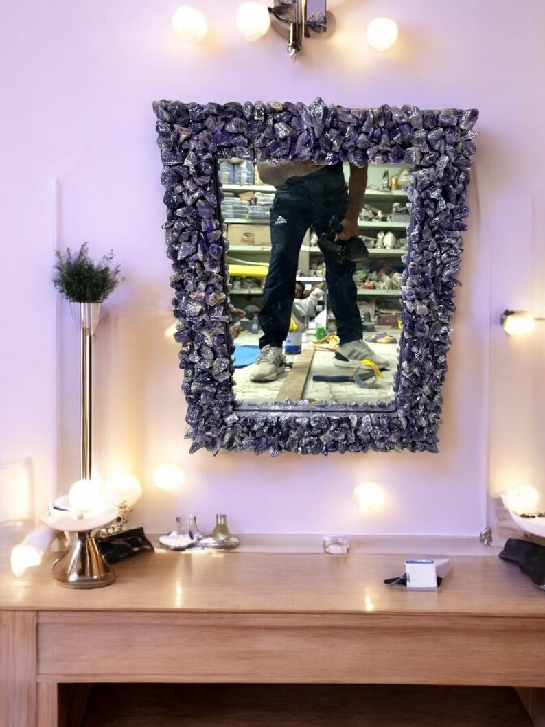 アメジスト　鏡　ミラー 24