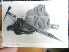 20101) GLI ARNESI DELLA VITTORIA SCARPONI CHIODATI PICOZZA E ZAINO ALPINISMO