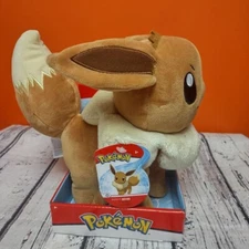 NIB Jazwares Pokemon Eevee 8" Plush Toy