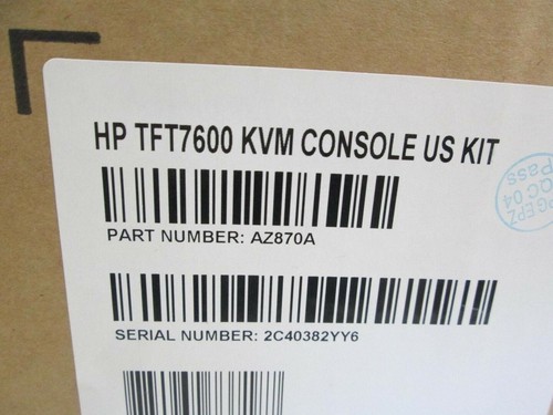 HP TFT7600 G2 AZ870A RACKMOUNT KVM CONSOLE BRAND NEW SEALED - 第 2/2 張圖片