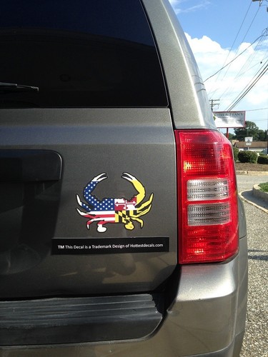 MARYLAND FLAG DECAL STICKER Crab Fish Horse Puppy Dog Paw Cat Deer Flower Turtle - Picture 47 of 148