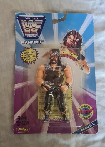 WWF Bend-Ems Series 5- Mankind 1997 Bendies Just T...