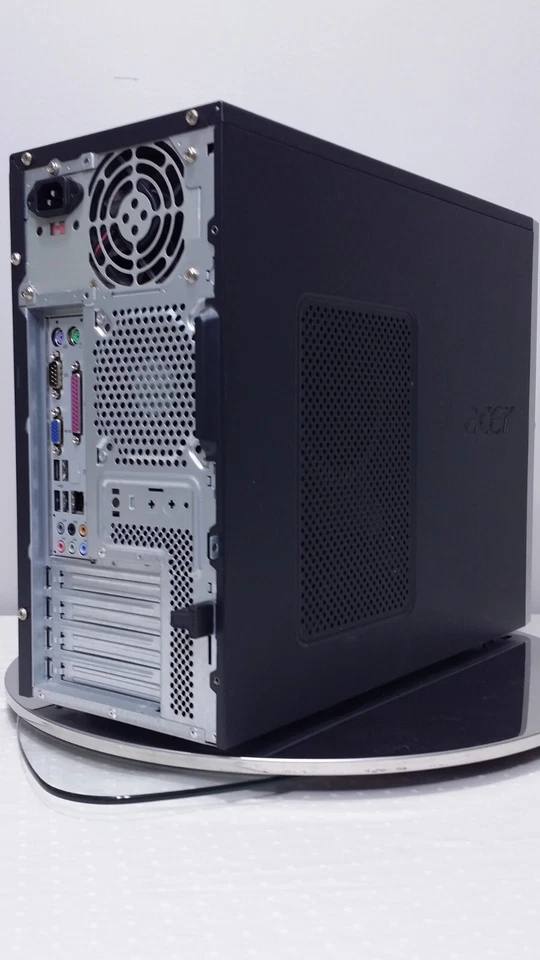 AcerPower FH Pentium D CPU 2.80GHz 1GB RAM 160GB HDD Windows 7 Desktop Computer - Image 4 of 4