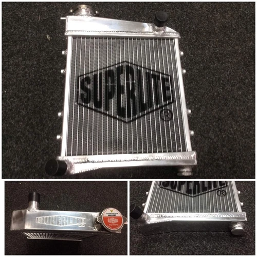 CLASSIC MINI SUPERLITE ALLOY RADIATOR 1959-92 2 CORE SIDE MOUNTED CARB SUP-RADMM
