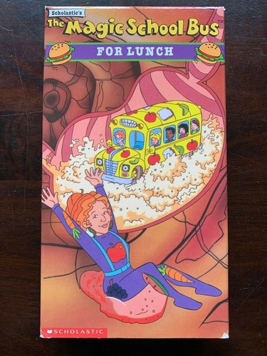 The Magic School Bus FOR LUNCH Scholastic VHS Kids Educational Cartoon Tested - Picture 1 of 3