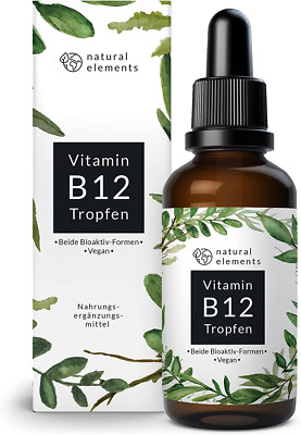 Vitamin B12 Tropfen - 50Ml (900 Tropfen) - Beide Aktivformen (Methyl- & Adenosyl