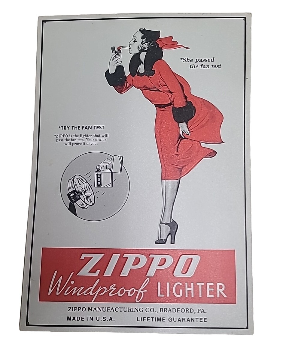 Metal Zippo Windproof Lighter Sign | eBay