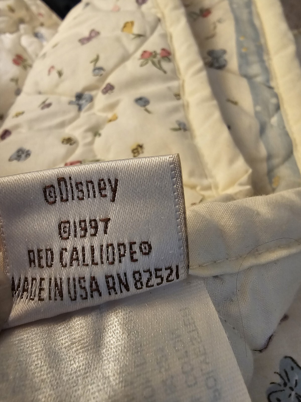 Vtg 1997 Red Calliope Disney Classic Pooh Nursery Bedding Set Comforter