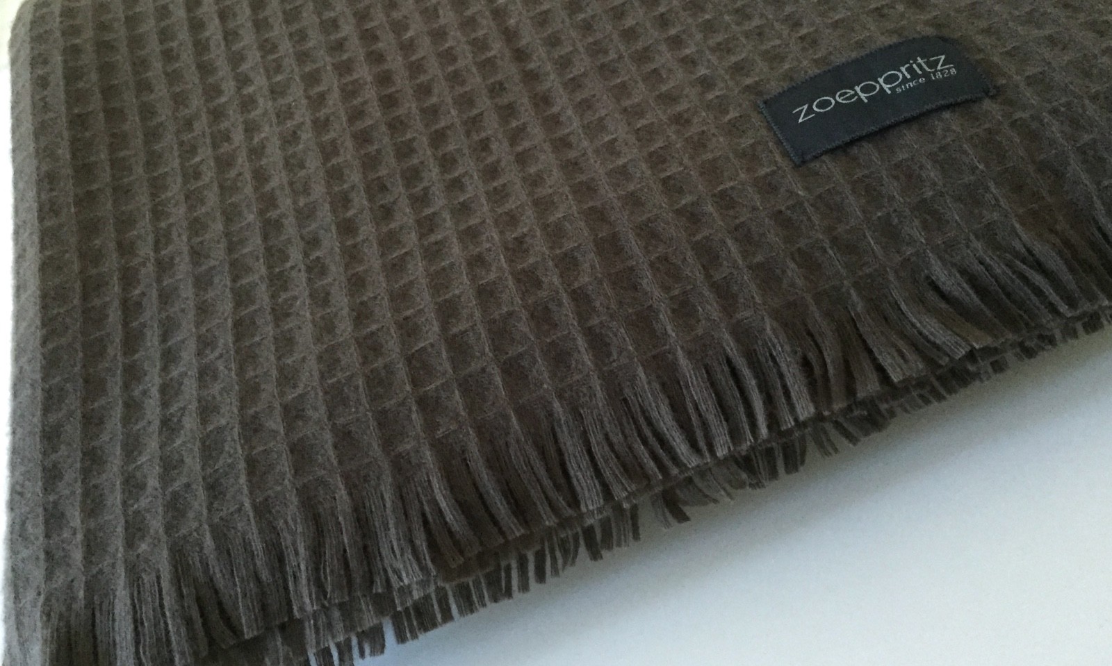 Zoeppritz Deluxe Soft Blanket Throw 100 Virgin Wool 150x200cm Brown Fume eBay