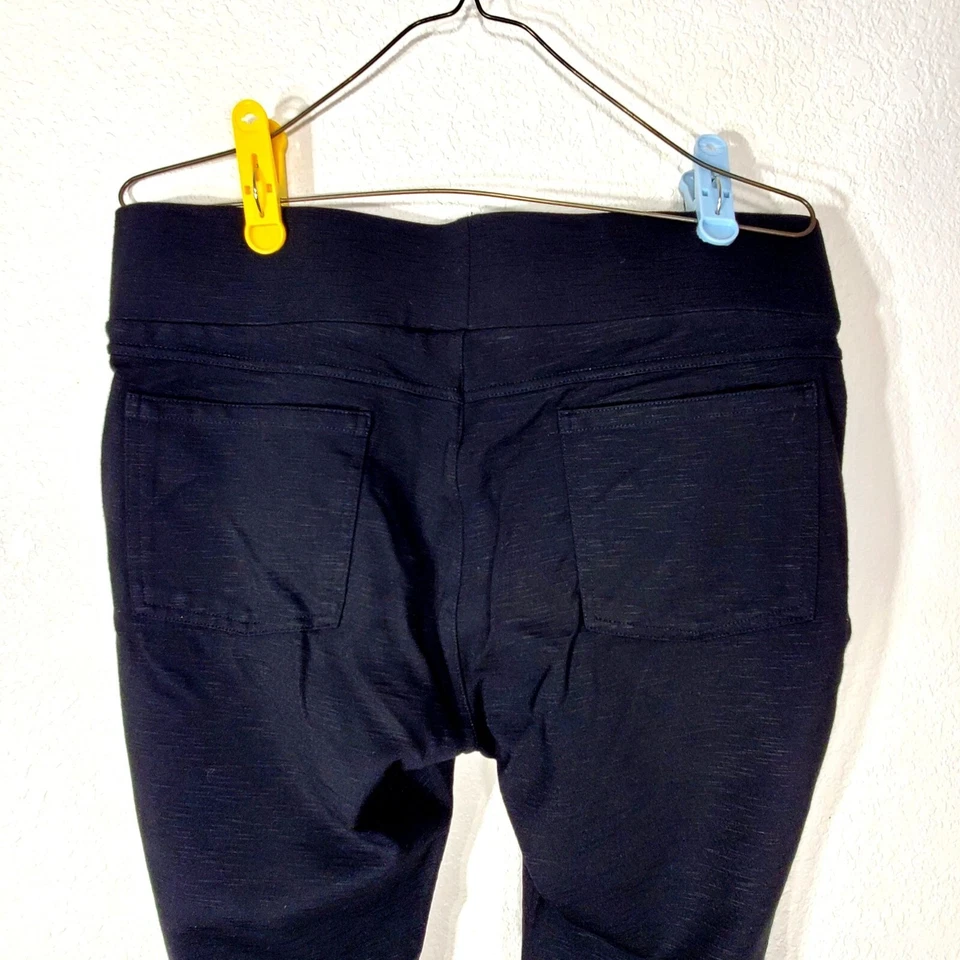 Matty M Women's Size XL Black High Rise Ponte Slub Slimming Legging Pockets - Image 4 of 4