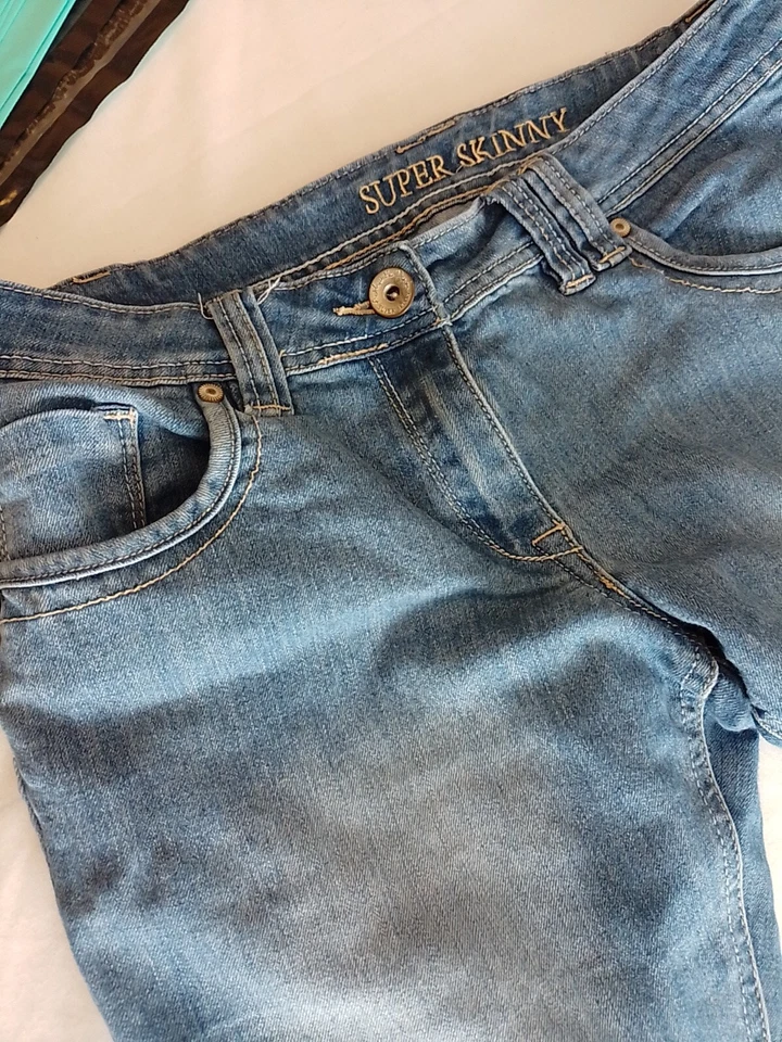 Ladies Jeans Cherokee Size 14 Super Skinny Blue 18444 - Image 2 of 4