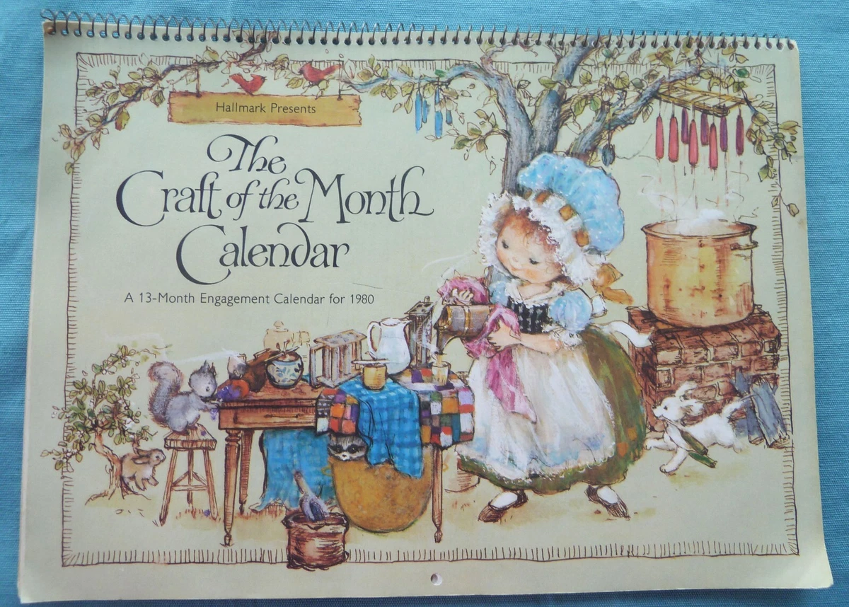 1980 Hallmark Mary Hamilton Charmers Craft of the Month Wall Calendar Used  Marks | eBay