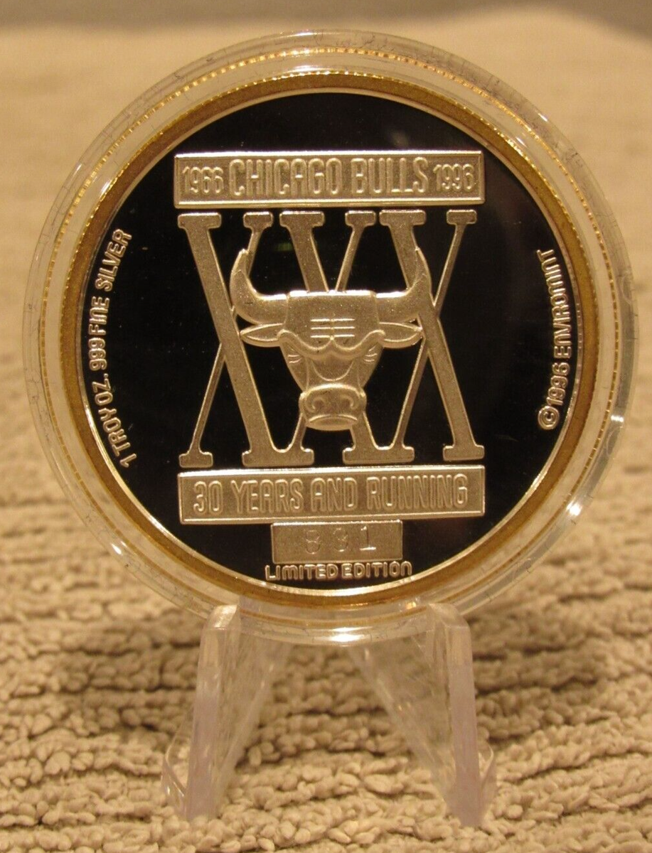 1996 Most Wins in an NBA Season Chicago Bulls 1 Troy Oz. .999
