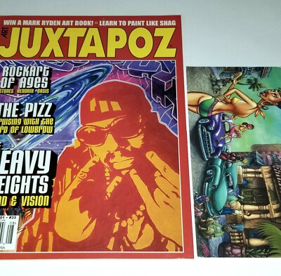 THE PIZZ 2001 JUXTAPOZ ART MAGAZINE SHAG ROBERT WILLIAMS VTG PRINT