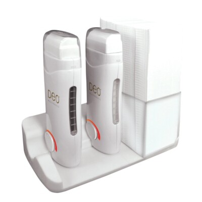 030478- Deo Duo 100g Roller Wachs Bein Körperheizung mit Sockel & Streifenhalter