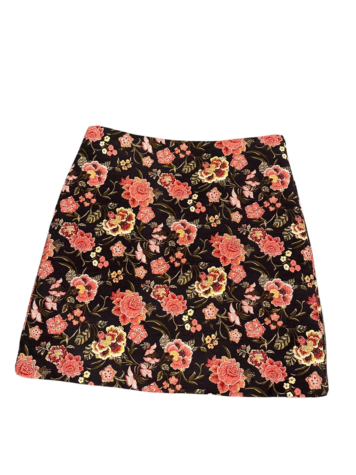 LOFT Floral Tapestry Skirt Sz 4