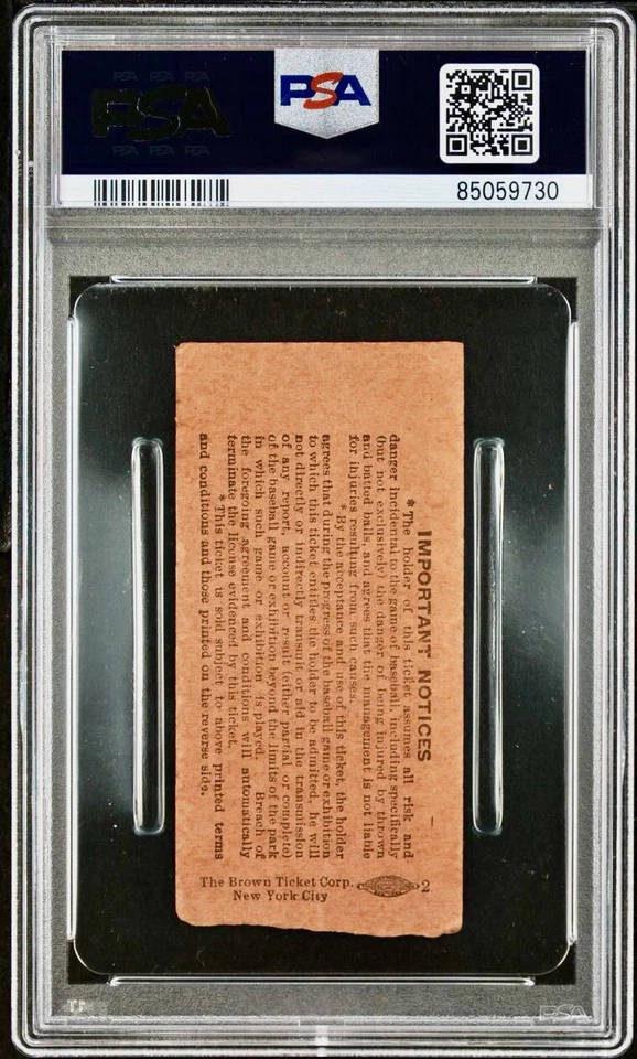 1950 JOE DIMAGGIO HR #326 LARRY DOBY HIT/3RBI TICKET🎟️6/6/50 YANKEES POP1 PSA 4 - Image 3 of 4